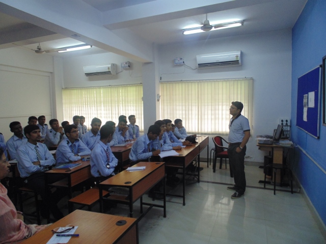 Dr. Sudhir P. Singh, Scientist C in course of scientific talk at JNV, Village Dhanansu, ludhiana